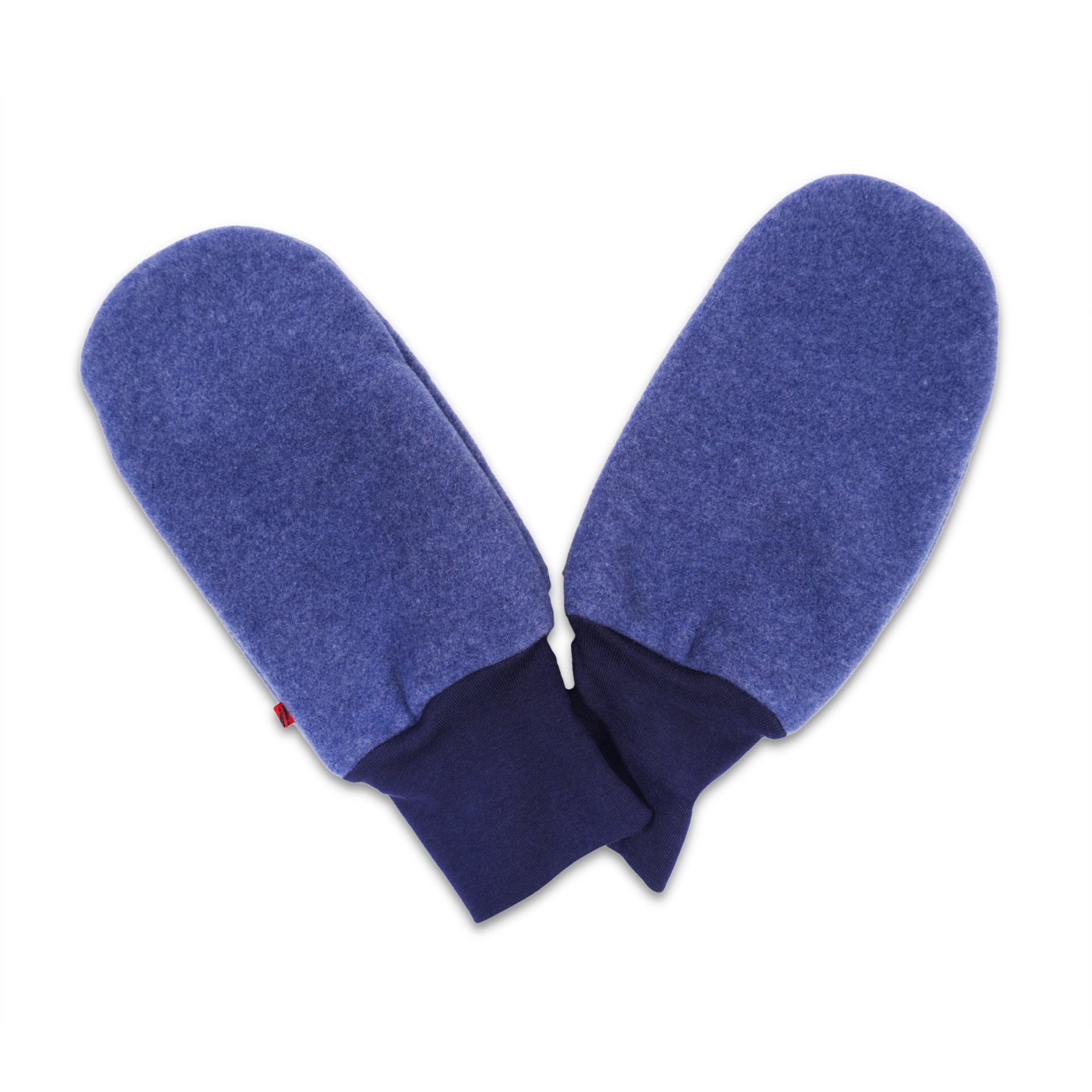 Fleece-Fäustlinge, jeansblau