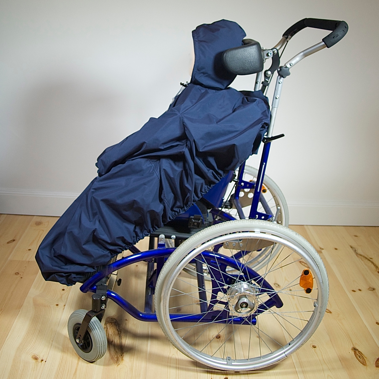 Rollstuhl-Regencape highTECH blau
