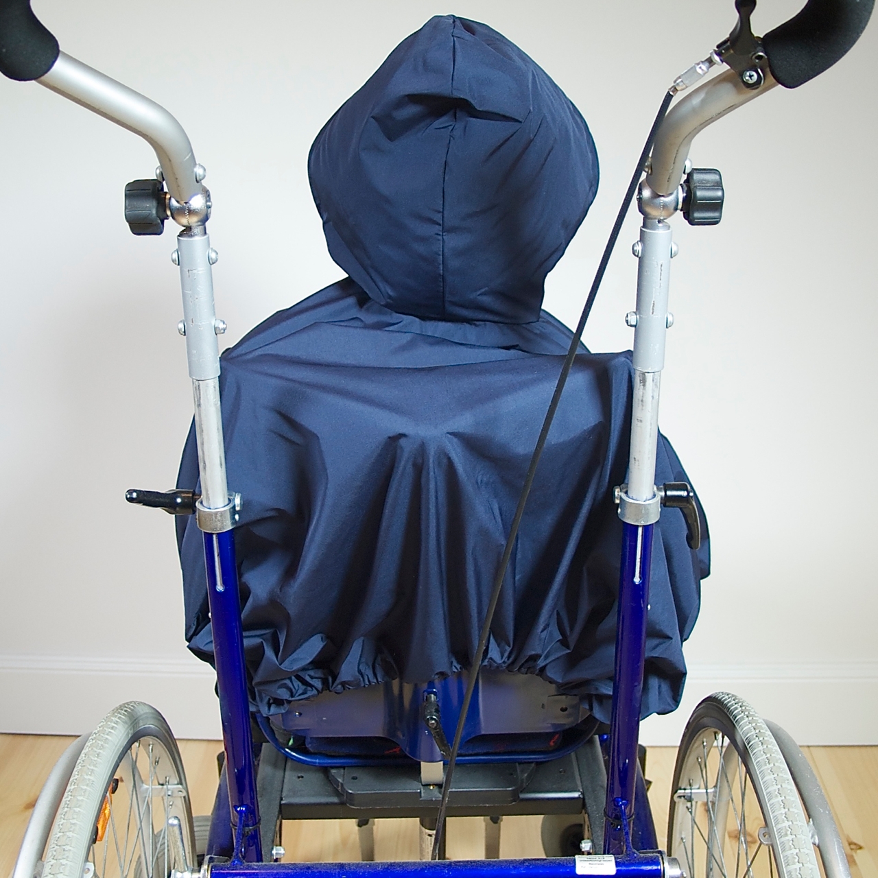 Rollstuhl-Regencape highTECH ohne Ärmel, blau
