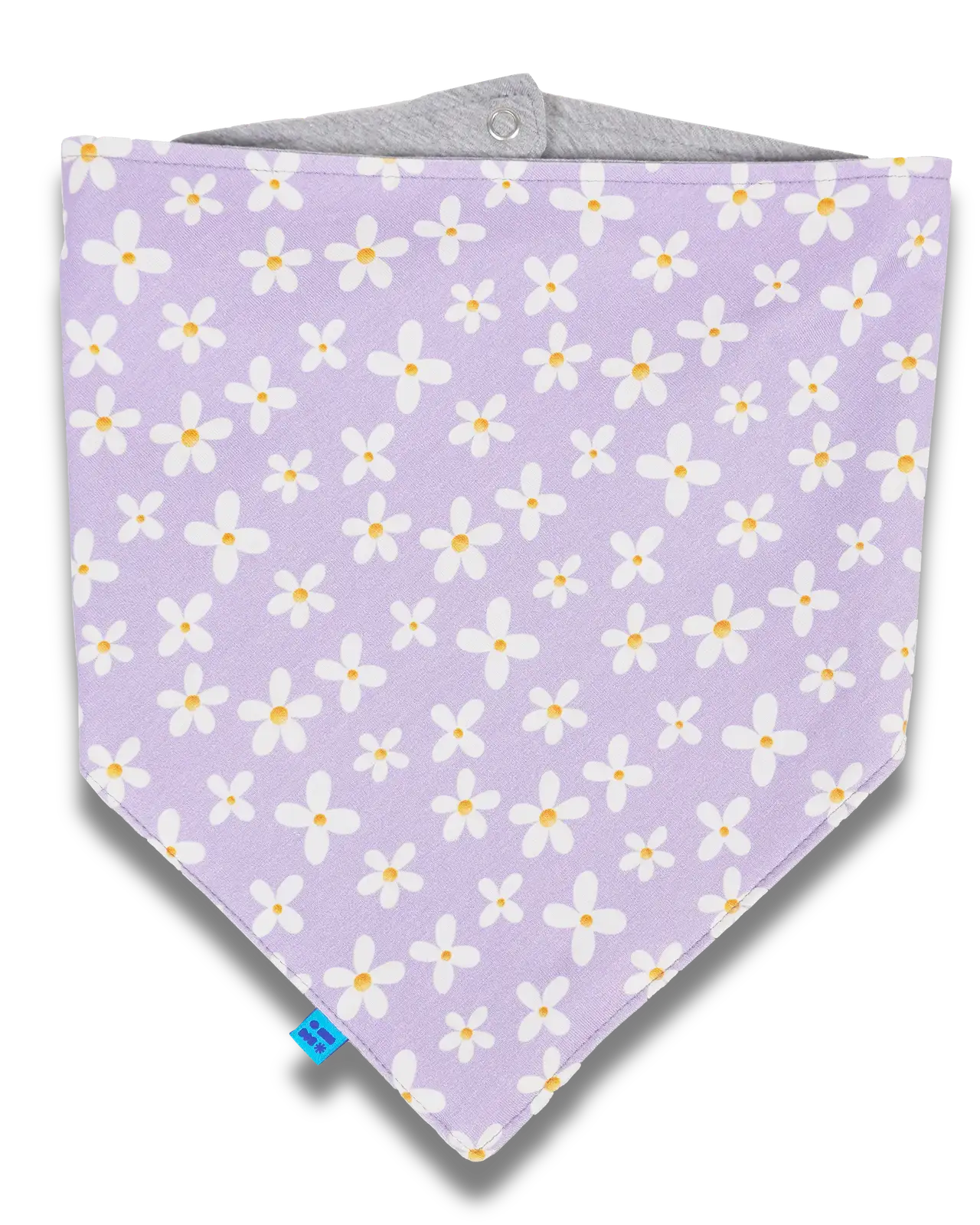 Jersey-Halstuch mit Nässesperre "Lila Gänseblümchen"